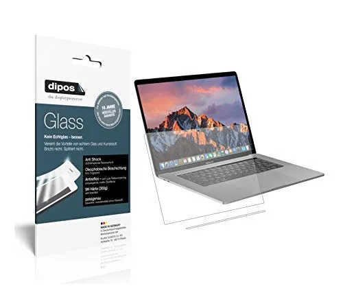 dipos I 2X Displayschutz matt kompatibel mit Apple MacBook Pro 13 Zoll (2019) Touchbar Schutzfolie 9H Anti-Shock