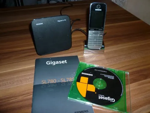 Gigaset SL780 Dect-Schnurlostelefon, metall/schwarz