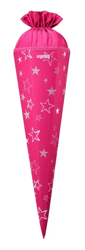 ergobag Schultüte SternzauBär - Pink, 2-in-1 Funktion - Schultüten und Aufbewahrungsbeutel in einem, perfekt für den Schulstart und zusätzlich praktisch für die Aufbewahrung von Spielzeug.