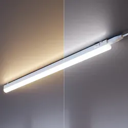 ledscom.de LED Unterbau-Leuchte Rigel, 57,3cm - Farbtemperatur einstellbar - Vielseitige Unterbauleuchte mit flacher Bauweise (573 x 30 x 28 mm) für Küche, Schrank oder Werkstatt. Flexible Reihenschaltung und einfache Montage ermöglichen individuelle Beleuchtungslösungen. Sparsame LED-Technologie sorgt für Energieeffizienz.