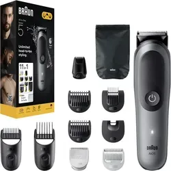 Braun All-In-One Series 7 AIO7540 11-in-1 Trimmer - Haarschneider, 11-in-1 Multifunktionsgerät für präzises Trimmen und Styling. Mit flexiblen Köpfen und Schnittlängeneinstellungen für ein perfektes Ergebnis zu Hause.