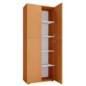 VCM Büroschrank Lona XXL, Buche - Büroschrank mit stabilen Fachböden, zeitloses Design und hochwertige Verarbeitung, ideal für ein aufgeräumtes Büro.