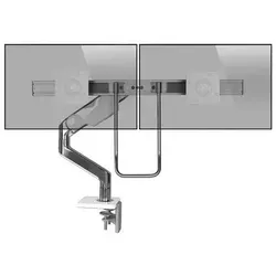 Humanscale M8.1 Monitor Tischhalterung für zwei Monitore Klemme, schräg, weiß (M...