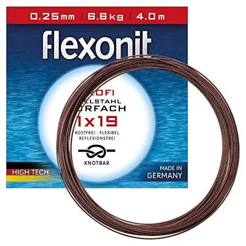 Flexonit Cebbra Meterware - 0, 20mm / 4, 5kg / 4 m Vorfachmaterial