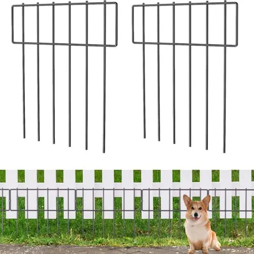 Garten Tierbarriere Zaun aus rostfreiem Metall, 3,3 m - Robuste Tierbarriere zur Sicherung Ihres Gartens. Der Zaun ist einfach zu installieren und flexibel formbar, ideal für die Abwehr kleiner Tiere und zur dekorativen Gestaltung Ihres Außenbereichs.