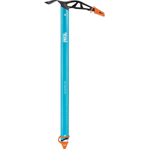 Petzl Glacier Eispickel mit Schaufel - Hell Blau - 75 cm - Trekkingzubehör, ideal für alpine Expeditionen mit vielseitiger Schaufel-Funktion für optimale Sicherheit und Stabilität auf Eis und Schnee.