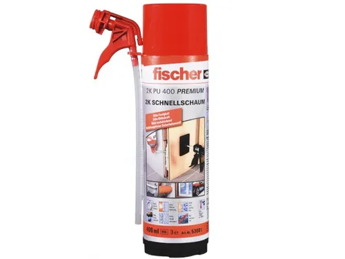 Fischer Zargenschaum hochwertige 2K Bauschaum PU 2K 400 Premium B2
