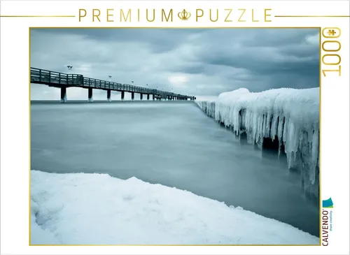 CALVENDO Puzzle Winter an der Ostseeküste 1000 Teile Puzzle quer | 1000 Teile Le