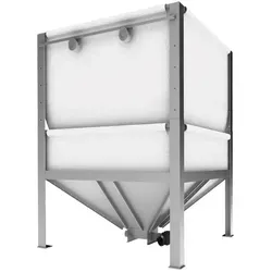 ETA Pelletsbox 25 Speed - Betten: Höhenverstellbares Pelletlager mit flexibler Kapazität von 3,9 bis 6,7 Tonnen, ideal für unterschiedlichste Raumhöhen.