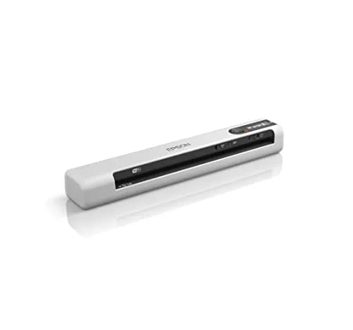 Epson Workforce DS-80W - Mobiler Wi-Fi-Scanner, 300 Seiten pro Akkuladung, 4 Sekunden pro Seite, ideal für kleine Büros und unterwegs