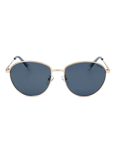 Polaroid Damen-Sonnenbrille in Gold/ Dunkelblau, Größe 57, Gold/Blau