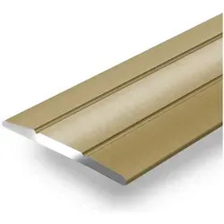 Floordirekt Übergangsprofil Firm 36 mm, Erhältlich in 4 Farben & 3 Größen, Selbstklebend, C-Form goldfarben 3.6 cm x 134 cm