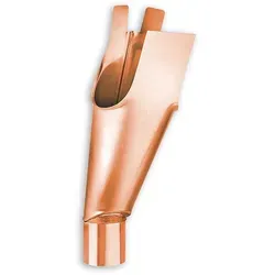 Gelenkstutzen Grömo - Kupfer, halbrunde Rinne, Ø 100mm - Sonstige Elektroinstallationsartikel, ideal für Dachentwässerungssysteme mit hoher Langlebigkeit durch Kupfermaterial und in verschiedenen Größen erhältlich.