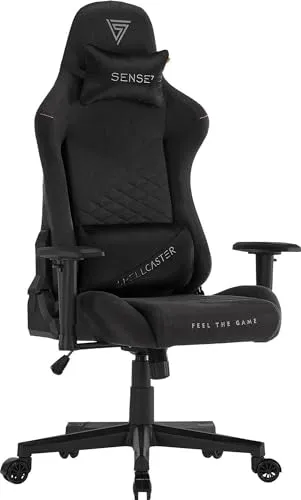 SENSE7 Spellcaster Senshi Edition Gaming Chair - Ergonomischer Gaming-Stuhl mit verstellbarem Lendenkissen und HDE-AIR-Technologie für optimalen Komfort, ideal für lange Gaming-Sessions.