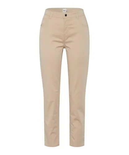 BRAX Style MARY S Damen 5-Pocket-Hose - Beige 5-Pocket-Hose im Regular Fit für Damen, ideal für stilsichere Kombinationen. Genießen Sie besonderen Tragekomfort durch den hochwertigen Baumwollmix mit Ultralight-Qualität.