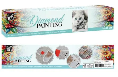 Mozaika diamentowa 30x30 cm Kotek BMG 8720257102310