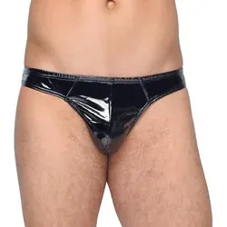 Black Level String Lack-String für Männer - glänzend XL - Sexy Kleidung & Dessous, glänzender Lack-String für Männer in XL, ideal für besondere Anlässe oder zum Überraschen.