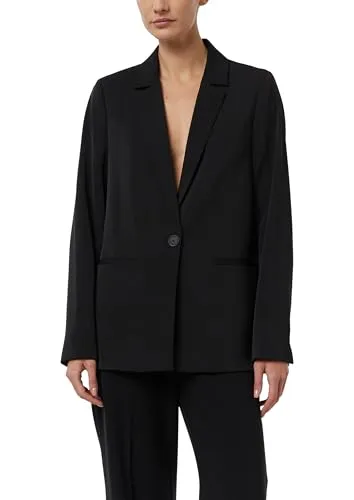 Comma Fließender Oversize-Blazer - Stylischer Oversize-Blazer mit lockerem Schnitt, leichtem Futter und Reverskragen. Ideal für besondere Anlässe oder das Berufsleben, vereint modischen Look und Komfort.