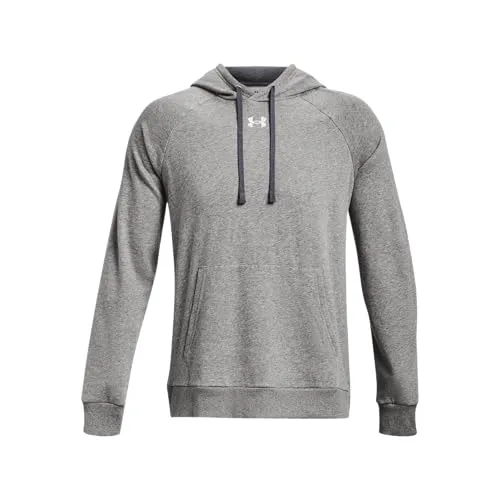 Under Armour Herren UA Rival Fleece Hoodie Shirt - Hochwertiger UA Rival Fleece-Kapuzenpullover in Grau, XXL, ideal für Komfort und Wärme beim Sport oder in der Freizeit.