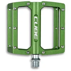 CUBE Pedale ALL MOUNTAIN TM olive - Fahrradpedale für Allmountain-Touren, leicht und flach für optimalen Komfort. 10 Anti-Rutsch Pins pro Seite sorgen für sicheren Halt, selbst auf unruhigen Trails.