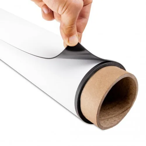 Meter Magnetfolie weiß beschichtet, Breite 615x1,6 mm für Werbung und Co.  1