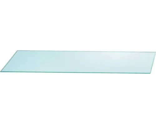 Klarglas-Ablage 60 x 14 - Sonstige Badausstattung - Elegante und funktionale Klarglasablage, 60x14 cm, ideal zur stilvollen Präsentation von Kosmetik und Dekoration, einfach zu montieren und zu reinigen.