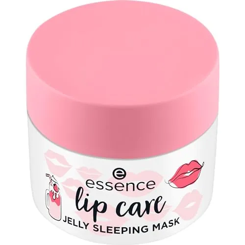 essence lip care Feuchtigkeitsspendende Lippenkur 02 Strawberry Milkshake, 8 g - essence lip care Lippenmaske, 8 g, für intensive Feuchtigkeit und Regeneration der Lippen. Ideal für die Nacht, hinterlässt zarte und gepflegte Lippen beim Aufwachen.
