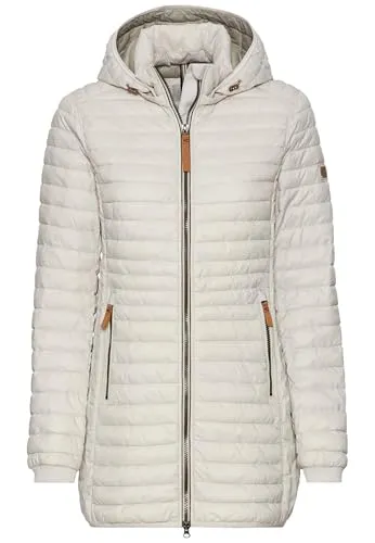camel active Damen Steppjacke aus recyceltem Polyamid - Funktionsjacke aus GRS-zertifiziertem recyceltem Polyamid, wasserabweisend und winddicht, ideal für umweltbewusste Modebewusste.
