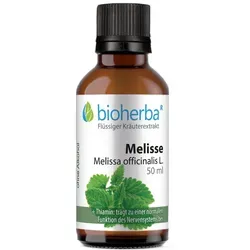 Melisse Melissa officinalis L. Tropfen Tinktur 50 ml - Praktische Tropfen für die tägliche Unterstützung, ideal zur Förderung des Wohlbefindens. Hochwertiges Nahrungsergänzungsmittel in handlicher 50 ml Flasche.