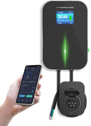 Besen Wallbox-BS20-BA-11KW-APP - Wallbox mit Typ-2-Steckdose, 11 kW Ladeleistung und benutzerfreundlichem Display. Optional mit RFID-Sicherheit oder App-Steuerung für flexibles Laden.