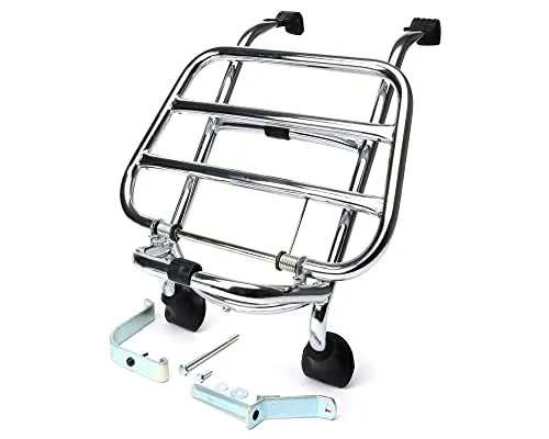 Gepäckträger Moto Nostra klappbar vorne chrom für Vespa GT / GTL / GTV / GTS