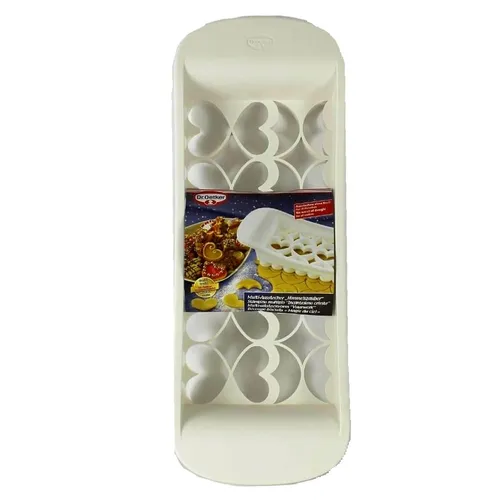 Dr. Oetker Multi Ausstecher 28 Formen Himmelszauber Herz Stern Mond weiß