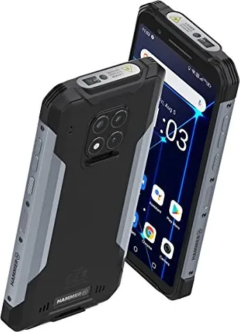 Hammer Construction Smartphone - 128 GB, Schwarz, 6", Dual SIM, 16 Mpx, robust und ideal für anspruchsvolle Nutzer