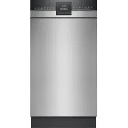 Siemens SR43ES25ME Unterbau-Geschirrspüler 45 cm - Geschirrspüler mit VarioSpeed Plus für bis zu 3x schnellere Reinigung und AutoOpen dry für optimale Trocknung. Ideal für kleine Küchen mit 10 Maßgedecken und SmartStart-Funktion.