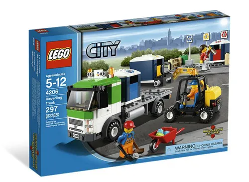 LEGO 4206 City Recycling Truck - LEGO Set für kreative Bauabenteuer: Müllauto mit 297 Teilen, ideal für Kinder von 5-12 Jahren. Fördert die Fantasie und das kreative Spielen in der LEGO CITY Themenwelt.