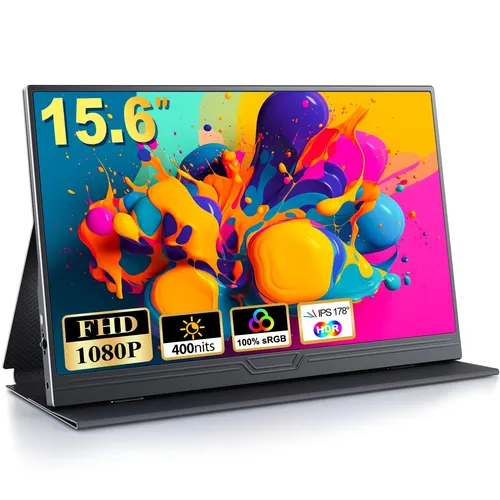 YI Portable Monitor 15.6 Zoll - Tragbarer IPS FHD Monitor - Monitore: 15.6 Zoll tragbarer IPS FHD Monitor mit hoher Energieeffizienzklasse A für optimale Bildqualität und mobile Nutzung.
