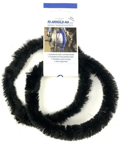 Satz Nabenputzringe für Getriebenaben und Nabendynamo schwarz soft 1