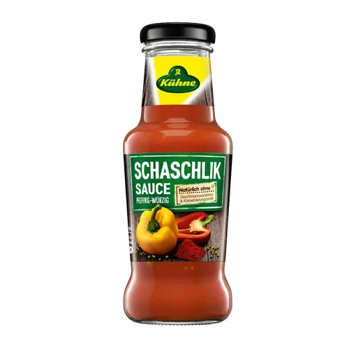 Kühne Schaschlik Sauce schmackhafte und herzhafte Würze 250ml