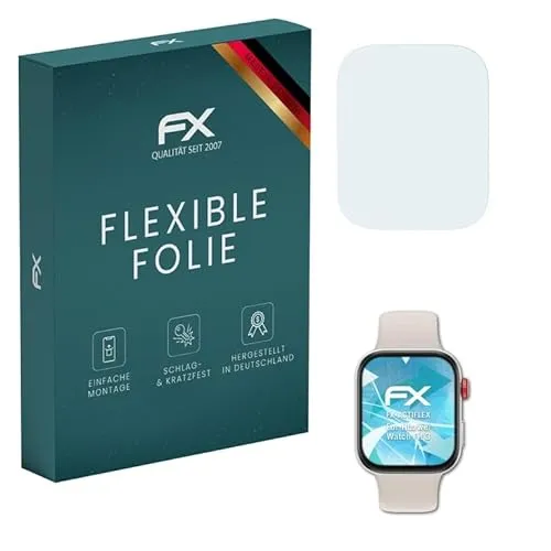 atFoliX Schutzfolie kompatibel mit Huawei Watch Fit 3 Folie, ultraklare und flexible FX Displayschutzfolie (3X)