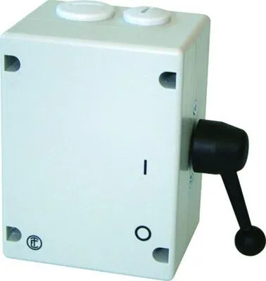 Elektra TWT 16 MOTORWENDESCHALTER 3P25A - Isolierter Wendeschalter mit IP65 Schutzart, ideal für anspruchsvolle Elektroinstallationen und sicheres Schalten von Geräten bis 7,5 kW.