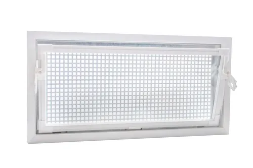 ACO 90x60 Nebenraumfenster mit Schutzgitter - Kellerfenster 90x60cm mit Isolierglas, wartungsfrei und witterungsbeständig. Inklusive einfach montierbarem Schutzgitter für mehr Sicherheit und Komfort.