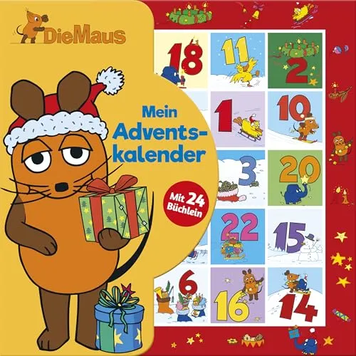 Die Maus Mein Adventskalender: 24 Büchlein in wiederverschließbarer Box - Weihnachten für Kinder: 24 bezaubernde Büchlein für spannende Adventstage, ideal für Kinder ab 3 Jahren.