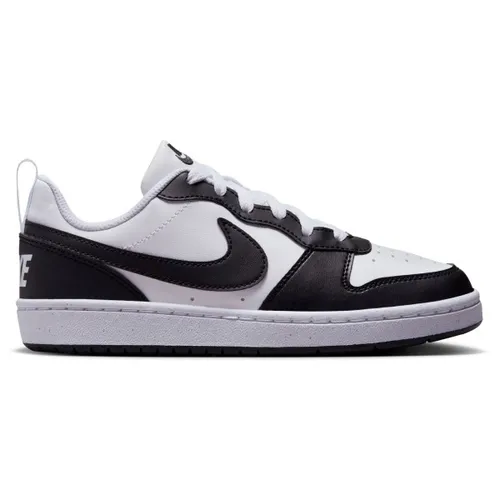 NIKE Court Borough Low Recraft Sneaker, White/Black, 38 EU - Sneaker für Jungen mit Gummisohle und Flexkerben für optimale Bewegungsfreiheit und stützende Passform.