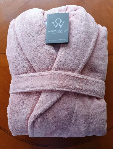 WEWOfashion Otto Werner Damen Bademantel Schalkragen Größe L rosa Wewo Bambus