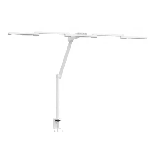 HOKO LED Schreibtischlampe mit dimmbarem Doppelkopf, 1300 lm, 3000-6000 K - Doppelt so hell mit 1300 lm und ausziehbarem Kopf bis 1050 mm! Ideal für große Arbeitsflächen, bietet diese flexible Lampe eine individuelle Lichtanpassung für optimale Sicht und Komfort im Homeoffice.