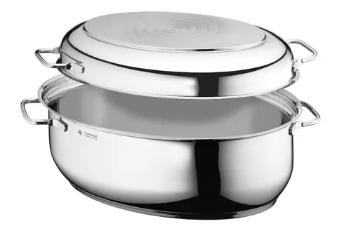 WMF Bräter Schmortopf Induktion - 8,5l Cromargan Edelstahl, backofengeeignet und als Pfanne nutzbar