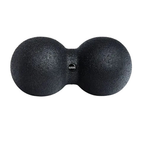 BLACKROLL Faszienball DUOBALL 12, Ø 12cm, schwarz - Faszienrollen für effektive Selbstmassage und Regeneration. Ideal zur gezielten Massage von Rücken und Nacken. Hautfreundlich, geruchlos und 100% recycelbar, Made in Germany.