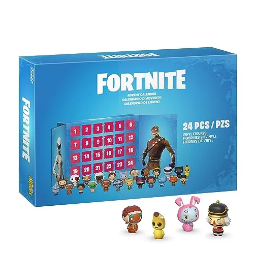 Funko Adventskalender: Fortnite 24pc - Frostbite - Sammelspaß für die Feiertage - Entdecke 24 einzigartige Funko Pocket Pops, die den Countdown bis Weihnachten zu einem aufregenden Erlebnis machen. Ideal für Sammler und Fans, um eine bezaubernde Szene zu kreieren!