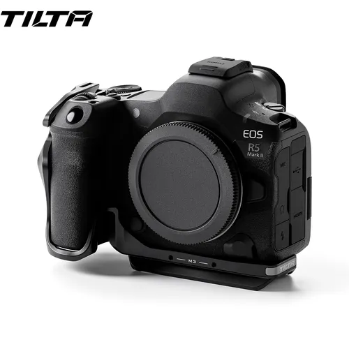 Tilta Halber Kamerakäfig für Canon R5 Mark II - schwarz - Robuster Halber Kamerakäfig für die Canon R5 Mark II, optimiert für Stabilität und Flexibilität bei der Aufnahme. Ideal für kreative Filmprojekte und professionellen Einsatz.