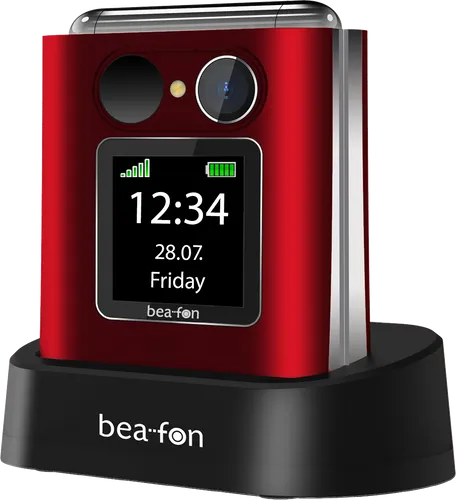 Beafon silverline Fold10 - Klapphandy für Senioren, XL Farbinnendisplay 2,2", SOS Notruftaste und extra große Tasten für optimale Bedienung